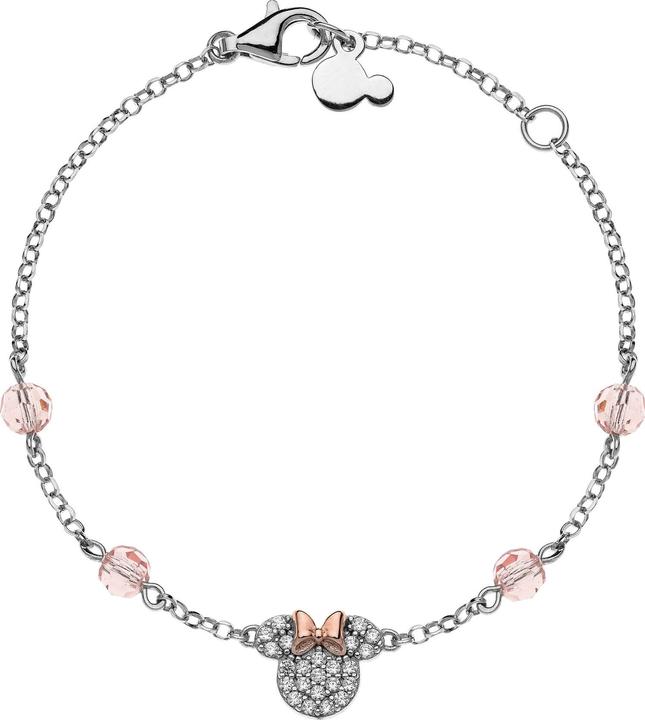 Disney Bracciale Minnie Mouse in argento BS00010TZWL-55 (14 cm, Argento 925)