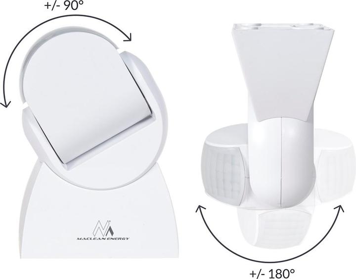 Actual product image Maclean infrared motion sensor with remote control IP65, max. 800W, 1200W (MCE241) (12 m)