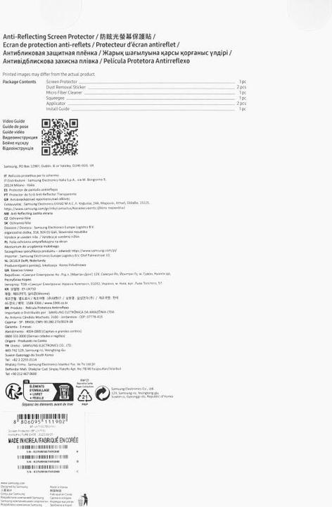 Produktbild Samsung Anti Reflecting Screen Protector (1 Stück, Galaxy Tab S9, Samsung Galaxy Tab S10 FE, Galaxy Tab S9 FE)