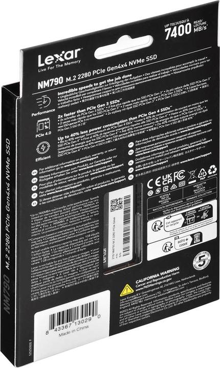 Actual product image Lexar NM790 (2000 GB, M.2 2280)