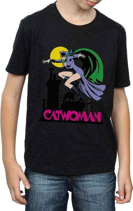 Actual product image Boys Catwoman Text Logo T-Shirt (140, 146)