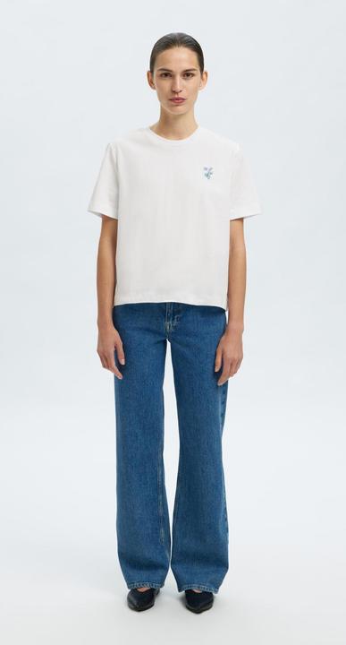 Produktbild Selected Femme Besticktes T-Shirt mit Rundhalsausschnitt (S)