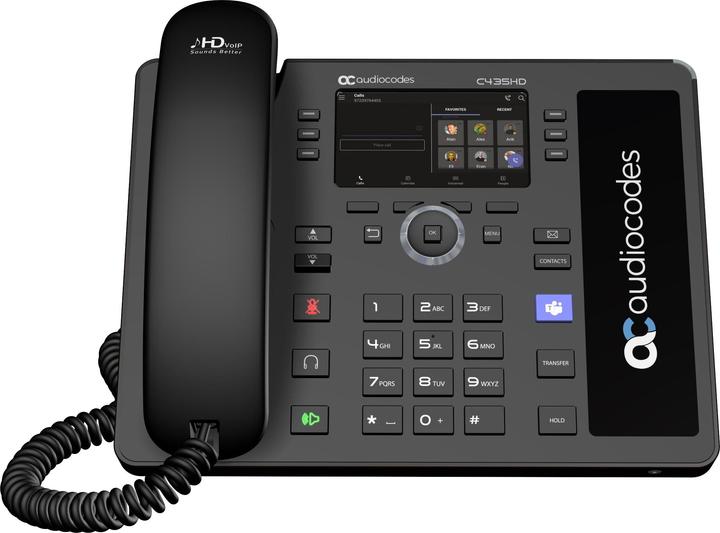 Produktbild Audiocodes Tischtelefon C435HD Microsoft Teams Schwarz
