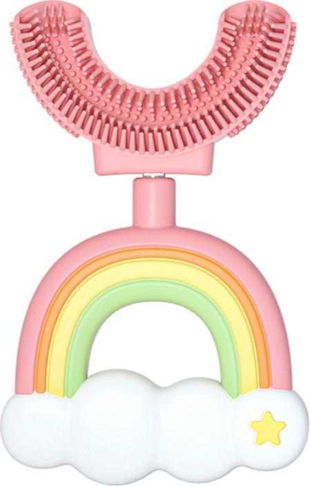 Actual product image VR Shinecon Children's toothbrush U-shape, Rainbow model Multicoloured