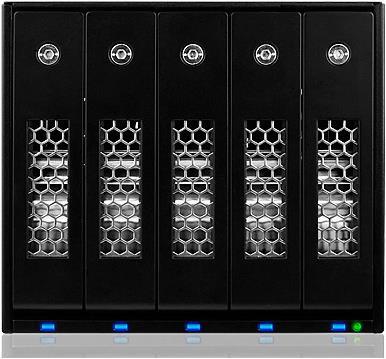 Actual product image Icy Box IB-545SSK, 5-bay backplane, SAS/SATA-3