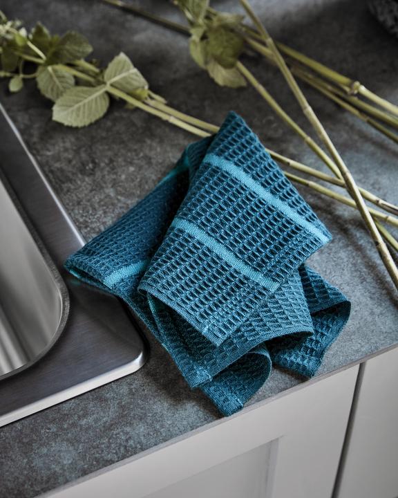 Actual product image House Doctor Dishcloth, HDRena, blue/petrol (30 x 30 cm)