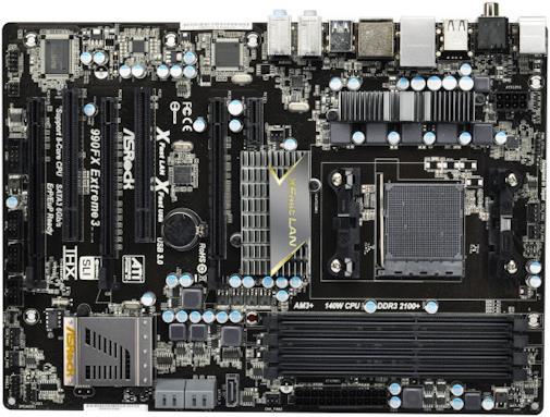 Actual product image AsRock 990FX Extreme3 (AM3+, AMD 990FX, ATX)