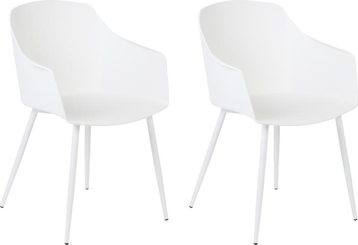 Produktbild Beliani Esszimmerstuhl Kunststoff weiss 2er Set FONDA