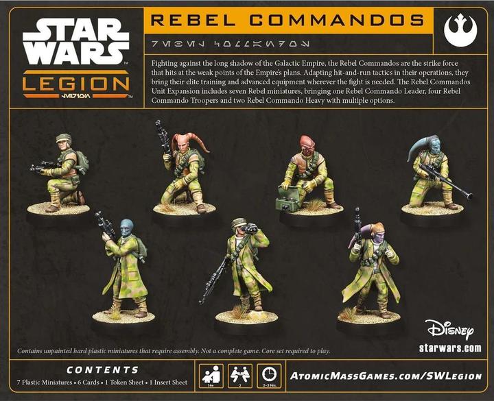 Immagine prodotto Atomic Mass Games Star Wars Legion - Rebel Commandos (Francese)
