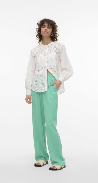 Actual product image Vero Moda VMJESMILO Mid-rise waist trousers Wide leg trousers (L)
