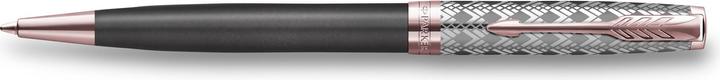 Produktbild Parker Kugelschreiber Sonnet Prem. Metal & Grey P.G.C. sw M (Metallisch, Roségold, Grau, 1 x)