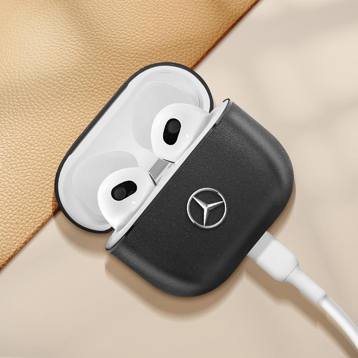 Actual product image Mercedes-Benz Mercedes MEA3CSLBK AirPods 3 cover czarny/black Electronic Line (Headphone sleeve)