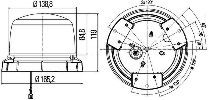 Image du produit Hella Gyrophare à LED pour DOOSAN