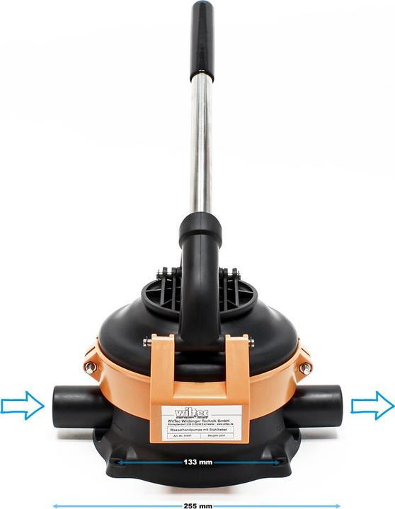 Actual product image Wiltec Hand Water pump with rustfree steel lever max. 70l/min (Garden pump)