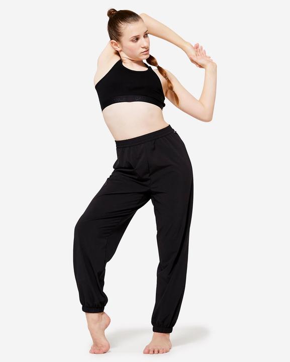 Produktbild Domyos Tanzhose Modern Jazz Mädchen weit und leicht - schwarz (8, 9, 10)