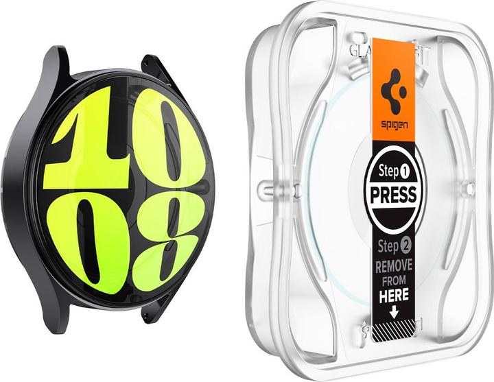 Actual product image Spigen Glas.tR EZ Fit Samsung Galaxy Watch 7 40mm 2-Pack