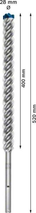 Actual product image Bosch Professional Zubehör Expert SDS max-8X hammer drill, 28 x 400 x 520 mm (28 millimetres)