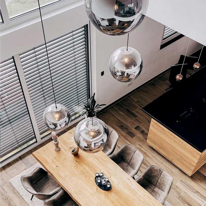 Actual product image s.luce Orb glass globe pendant light (E27)