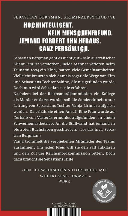 Produktbild Die Schuld, die man trägt (Deutsch, Hans Rosenfeldt, Michael Hjorth, 2023)