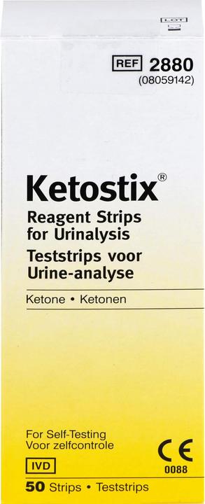 Image du produit Ketostix Bandelettes de test des cétones pour analyse d'urine, 50 pcs. (50 x)