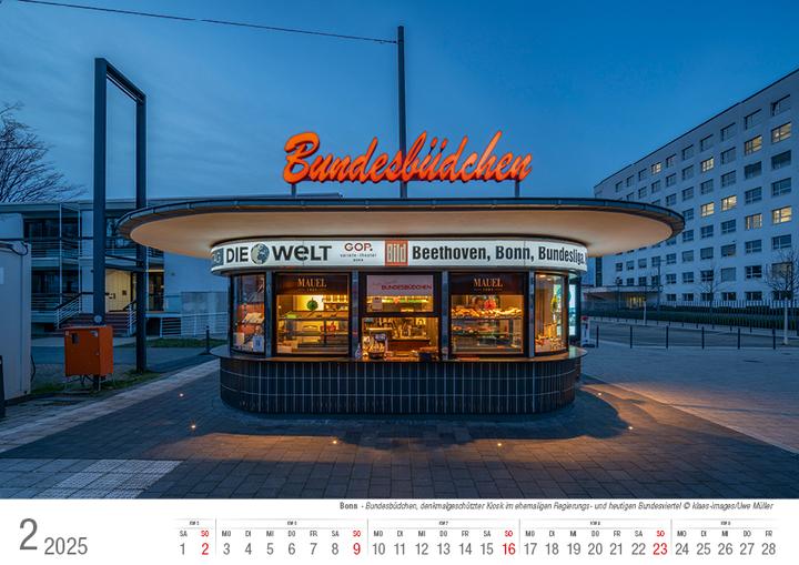 Produktbild Bonn 2025 Bildkalender A4 quer, spiralg (A4, Harter Einband)