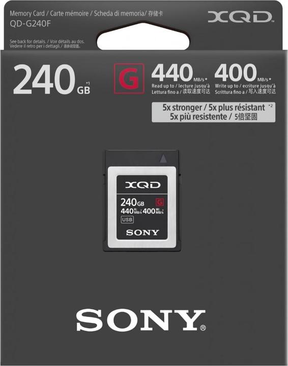 Productafbeelding Sony XQD G-serie (240 GB, XQD)