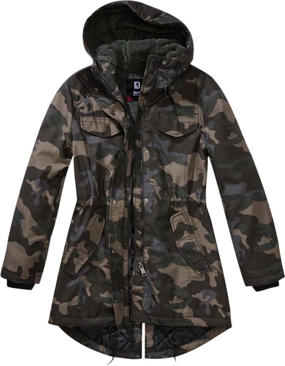 Actual product image Brandit Women's Marsh Lake Parka Size S Colour Dark camouflage pattern (S)