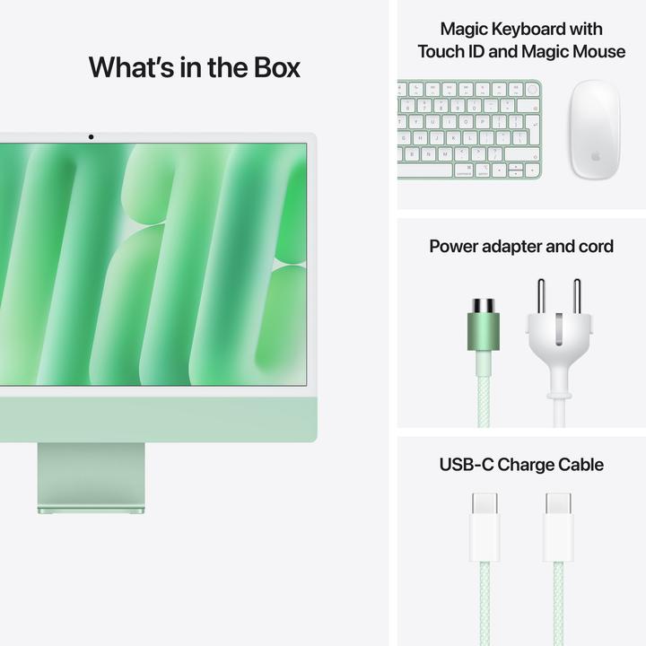 Produktbild Apple iMac 2024 (M4, 16 GB, 256 GB, Apple M4 10-Core)