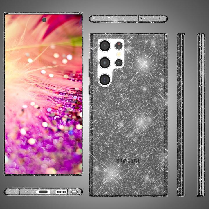 Produktbild Nalia Klare Glitzer Silikon Hülle (Samsung Galaxy S24 Ultra)