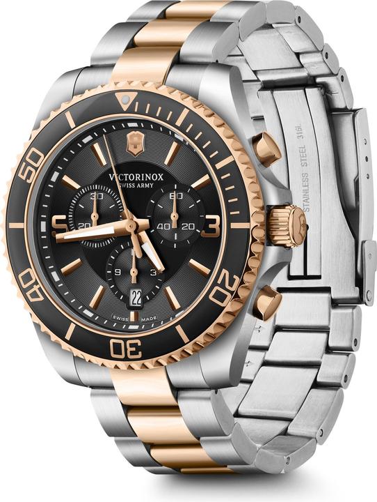Produktbild Victorinox Maverick Chrono 43, 5N 2T, BLK dial, 5N 2T SST br (Chronograph, Taucheruhr, 43 mm)