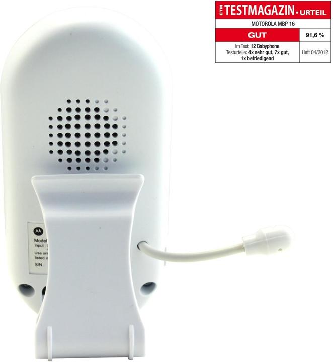 Productafbeelding Motorola Mbp 16 (Babyfoon Audio, 300 m)