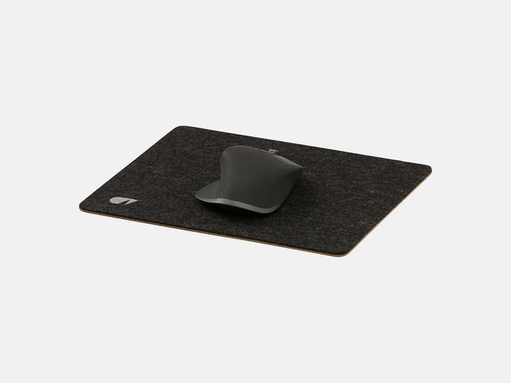 Actual product image Oakywood Felt&Cork Mouse Pad made from ecological merino wool- color Anthracite -