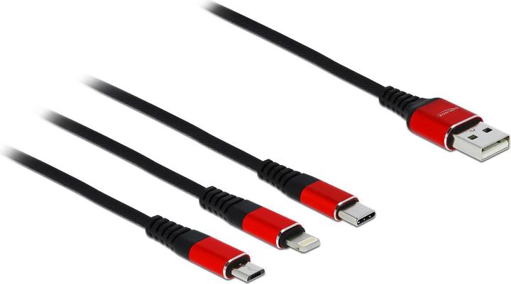 Actual product image Delock USB 2.0 cable 3-in-1 (0.30 m, USB 2.0)