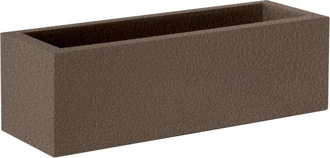 Newgarden JARA 100 Pflanzkübel XXL gross eckig 100x35x32cm bronze 52L mit Wasserspeicher outdoor (100 lm)