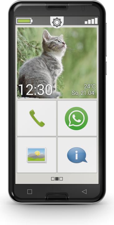 Emporia Smart 3 (16 GB, Schwarz, 5.50", Single SIM, 13 Mpx, 4G)
