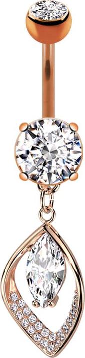 Star Piercing Flesh Tunnel silber Engelsflügel (2stk.) (Messing, Chirurgenstahl 316L)