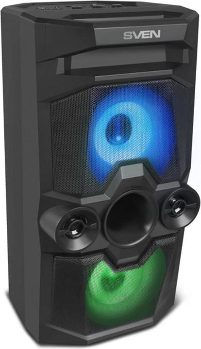 Productafbeelding Sven Luidspreker PS-650, juodas, uitgangsvermogen 2x25W (RMS), TWS, Bluetooth, FM, USB, Micro SD (10 h, Oplaadbare batterij)