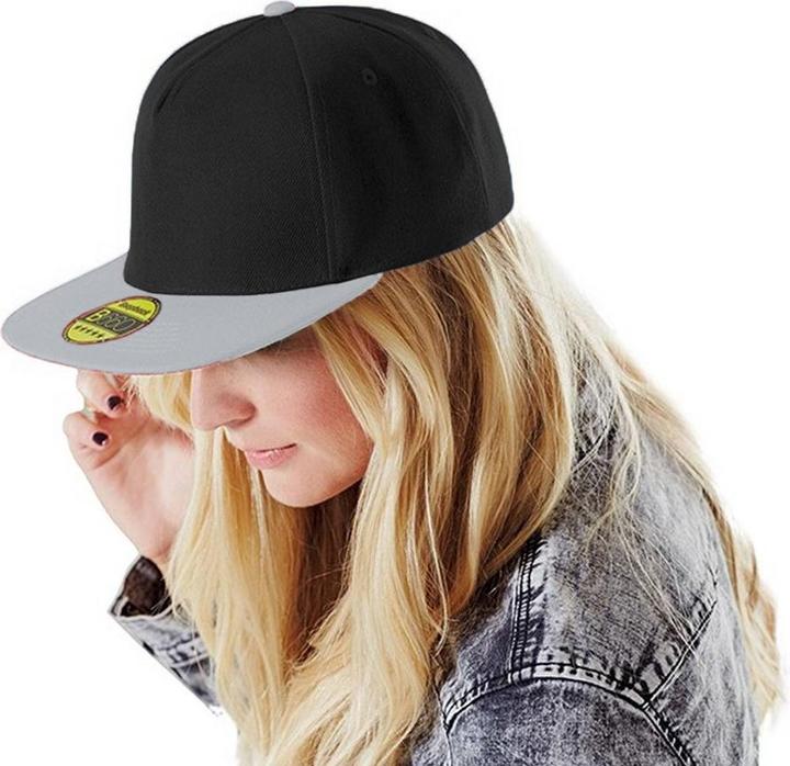 Image du produit Beechfield Casquette de baseball avec visière plate (paquet de 2) (Taille unique)