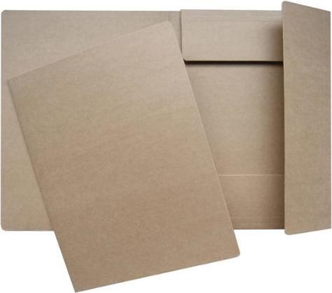 Produktbild Øvrige Faltmappe, 3-Klappe, brauner Karton, 600 g, a4 (A4)