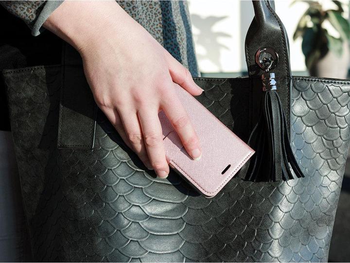 Productafbeelding Mobiparts Saffiano Wallet Case Huawei P20 Lite Pink (Huawei P20 Lite)