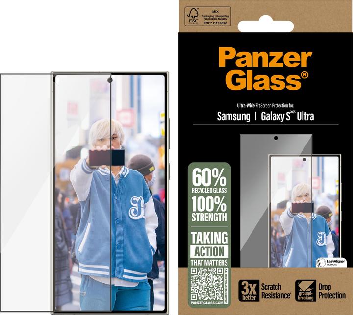 Image du produit PanzerGlass Ultra Wide Fit (1 pièce(s), Samsung Galaxy S25 Ultra)