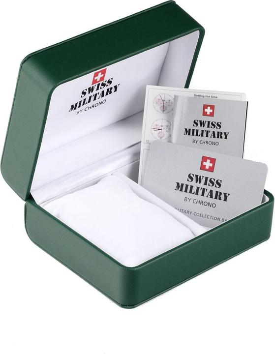 Produktbild Swiss Military SM34097.01 Chronograph Herrenuhr 42mm 5ATM (Chronograph, 42 mm)