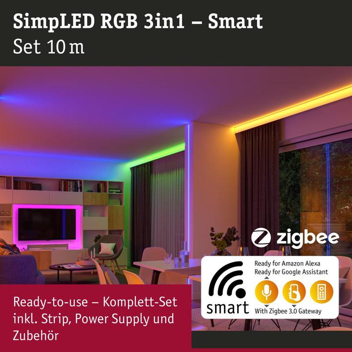Produktbild Paulmann SimpLED LED Stripe Set (RGB, 1000 cm, Indoor)