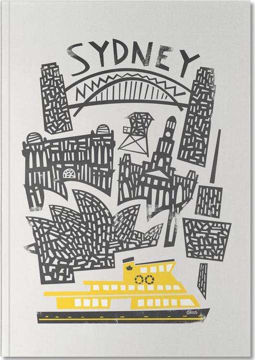 Actual product image Juniqe Sydney Cityscape - Cities (A5, Plain, Hardcover)