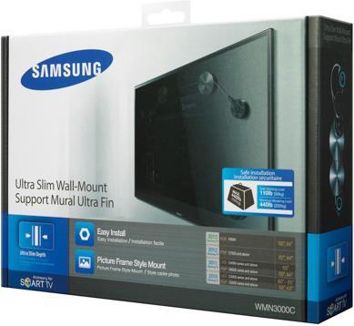 Image du produit Samsung Support mural WMN3000BX, pour 46" à 60 (Mur, 60", 50 kg)
