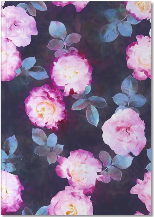 Image du produit Juniqe Motif roses crépusculaires (A5, À rayures, Couverture rigide)