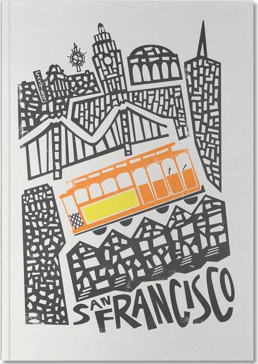 Immagine prodotto Juniqe San Francisco Cityscape - San Francisco (A5, Punteggiato, Copertina rigida)