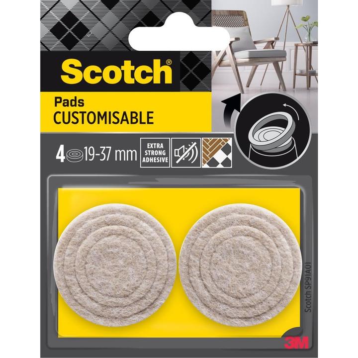 Actual product image Scotch Chair leg ladder (Felt gliders, 4 Piece)
