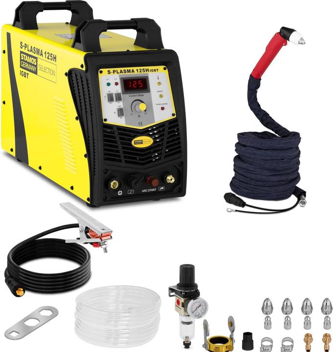 Produktbild Stamos Plasmaschneider Plasmaschneidegerät Cut IBGT Inverter Plasma 125 A 35 mm