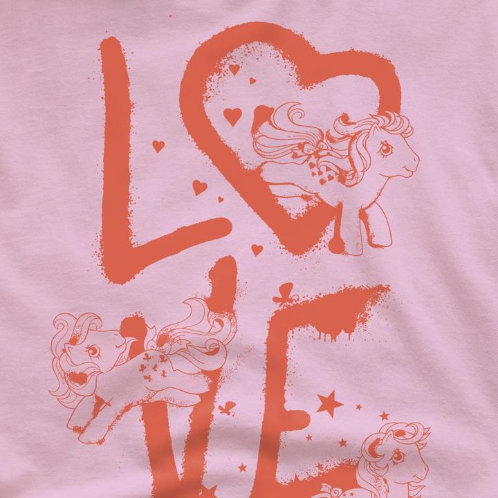 Actual product image My Little Pony Mens Love Graffiti T-Shirt (M)